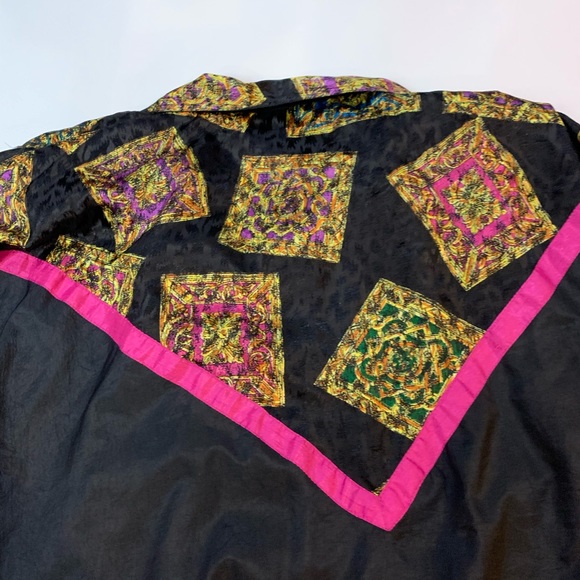 Vintage 90’s Cheetah Animal Print Neon Windbreaker - Picture 5 of 8